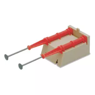 Set of 2 hydraulic bumpers to clip on the rails