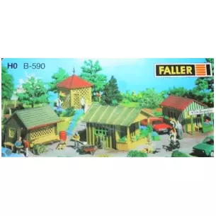 Lot de 4 chalets de campagne