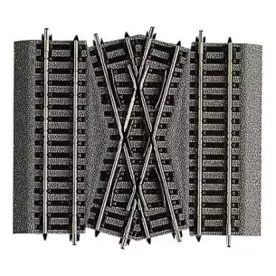 Double track junction 30° 115 mm DGV15 Roco 42598 - HO : 1/87 - Code 83