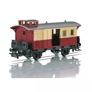 Fourgon à bagages avec vigie rouge/crème/toit gris MARKLIN 4108 EP I - V