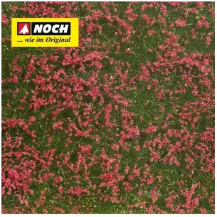 Feuille/tapis Herbe 120 x 180 mm Prairie rouge NOCH 07257 - HO 1/87 - Détaillé