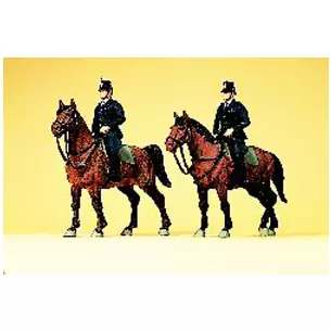 German policemen on horseback