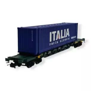 Wagon porte-conteneurs Sgns - RIVAROSSI HR6617 - HO 1/87 - FS - EP V-VI