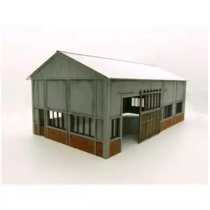 Atelier / usine ancienne BOIS MODELISME 106015 HO 1/87ème 222x122x98mm