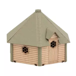Sauna hexagonal pour jardin FALLER 180310 - HO 1/87 - EP V - 56x49x39mm