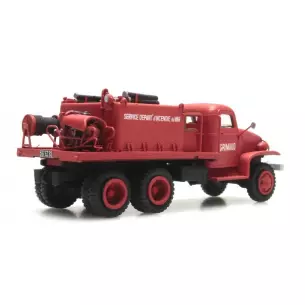 GMC fire truck with sheet metal cab "GRIMAUD