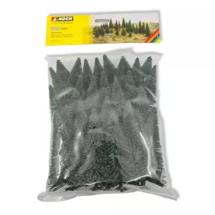 Pack de 25 sapins Noch 26820 - HO / TT - Hauteur 50 à 140 mm
