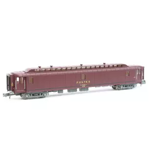 Ambulatory postal car type UIC 21m with bogie Y2 PTT delivered brown