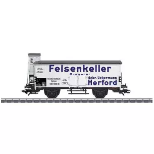 Wagon réfrigérant à deux essieux pour le transport de bière