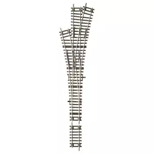 Aiguillage Triple DWW15 Roco 42454 - R 873,5 mm- 15° - HO : 1/87 - Code 83