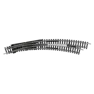 Aiguillage courbe droite cœur pola 30° R3 / R4 Minitrix 14948 - N 1/160 code 80