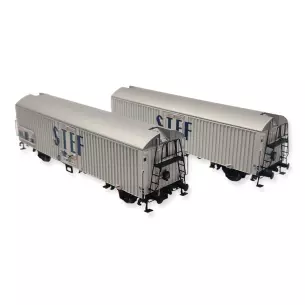 Set 2 wagons réfrigérants STEF Ls Models 30235 - HO 1/87 - SNCF - EP III