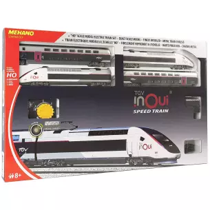 Set de départ TGV INOUI Mehano T871 - HO : 1/87 - ovale de voie inclut