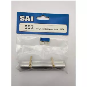 Kit de 3 tuyaux métalliques de 9 cm