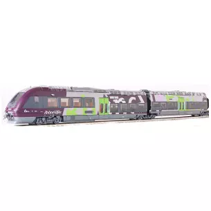 AGC B-81673/81674 3-unit railcar delivered Rhônes Alpes with TER logo