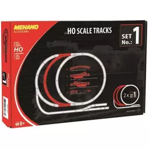 Coffret de voie N°1 MEHANO F101 - HO 1 : 87 - Code 100