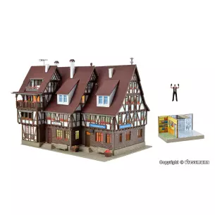 Kit éclairé Mairie, Commissariat, Prison & 1 figurine VOLLMER 43693 HO 1/87
