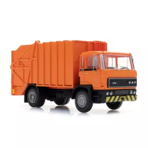 Camion poubelle DAF orange - ARTITEC 487.052.13 - HO : 1/87 