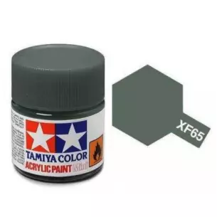 Peinture acrylique - couleur Gris campagne MAT XF65 - TAMIYA 81765 - 10 mL