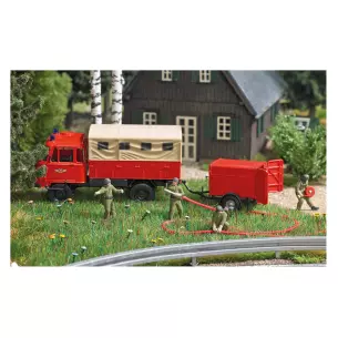 Fire team and accessories - HO 1/87 - BUSCH 7960