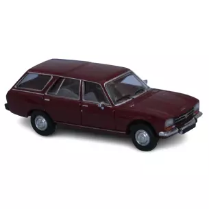 Voiture Peugeot 504 Break rouge foncé PCX 870350 SAI 2344 - HO 1/87