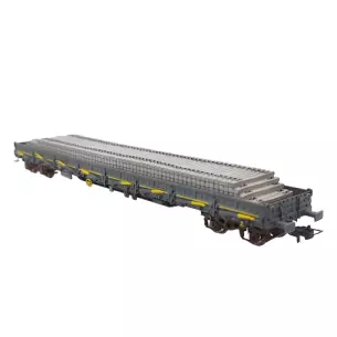 Wagon plat à bogie Ermewa Type Res Jouef 6193 - HO : 1/87 - SNCF - EP V