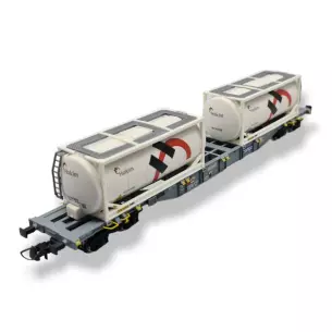 Wagon porte-conteneur Sgnss "Holcim" ROCO 76943 - CFF - HO 1/87 EP VI