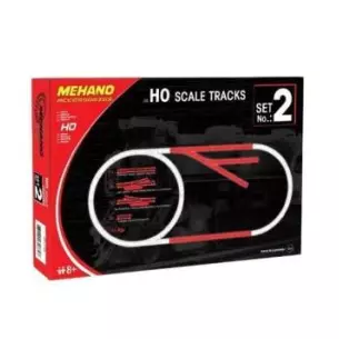 Coffret de voie N°2 MEHANO F102 - HO 1 : 87 - Code 100