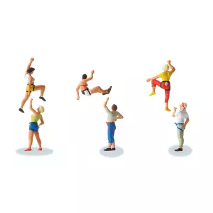 Lot de 6 grimpeuses PREISER 10606 - HO 1/87
