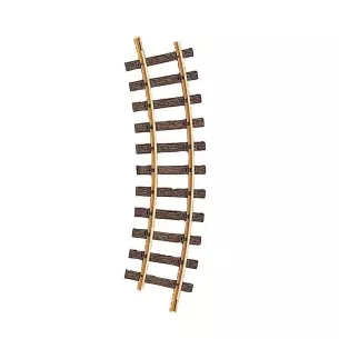 Curved track LGB 11000 - G : 1/22.5 - R1 30° 600 mm - Code 332 - Spacing 45 mm