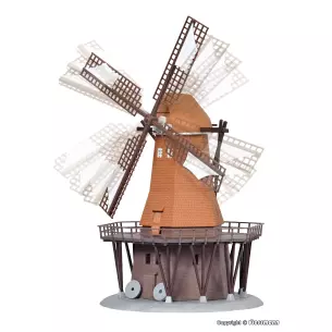 Moulin à vent fonctionnel KIBRI 37302 -  N 1/160 - 90x 90 x 160 mm