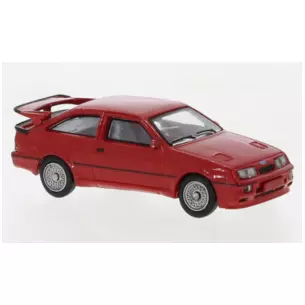 Voiture Ford Sierra RS 500 Cosworth, livrée rouge BREKINA 19258 - HO : 1/87 -