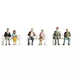 Lot de 6 voyageurs assis NOCH 36242 - N 1/160