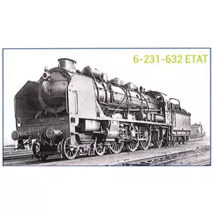 Locomotive à vapeur ÉTAT Pacific 231-632, Batignolles, tender 22325, «La bête humaine» Digitale Sound