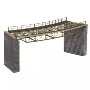 Tablier du pont courbe avec tête de pont , rayon 437 mm