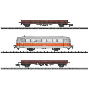 Set wagons MiniTrix 15091 "inspection des voies" - N 1/160 - DB - EP IV