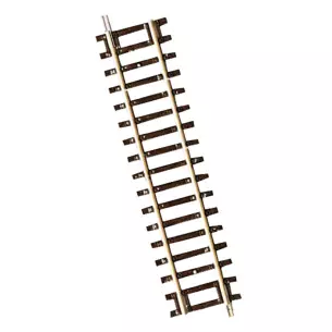 Roco DG1 straight track 42411 wooden sleepers - 119 mm - HO : 1/87 - Code 83
