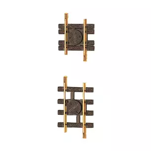 Adjustable straight rail LGB 10090 - G : 1/22.5 - 88 to 120 mm - Code 332 - Spacing 45 mm