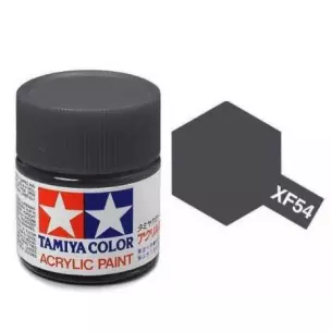 Peinture acrylique - couleur Gris Mer foncé MAT XF54 - TAMIYA 81754 - 10 mL