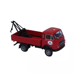 Camion dépanneuse OM UNIC "Avia" livrée rouge SAI 2974 - HO 1/87 - EP III