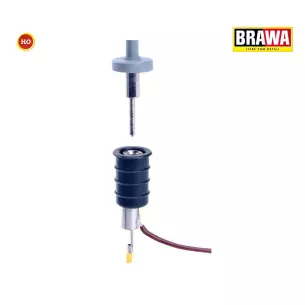 Lot de 5 douilles à broche sans lampes BRAWA 84056 - HO 1/87
