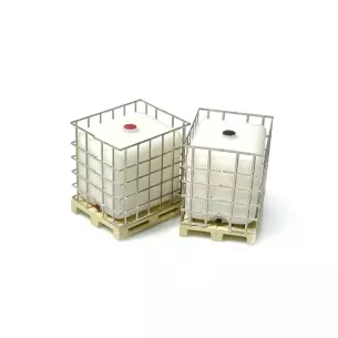 Lot de 2 réservoirs d'eau de pluie extérieurs - 87Train 221013 | HO 1/87ème