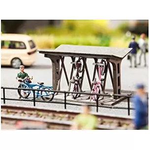 Garage à vélo - LaserCut - NOCH 14356 - HO 1/87 - 41x26x23mm