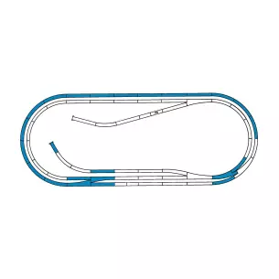 D Track Box with ballast Roco 42012 - HO : 1/87 - Code 83