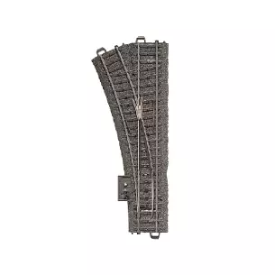 R2 24.3° left turnout Marklin 24611 - 188.3 mm - HO : 1/87 - Code 83 - C Track