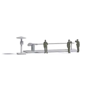 Military checkpoint with Busch figures 1931 - HO : 1/87