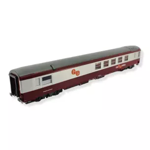 Voiture Vru Rouge & Gris "GE" orange LSMODELS 40154 SNCF HO 1/87 EP IV