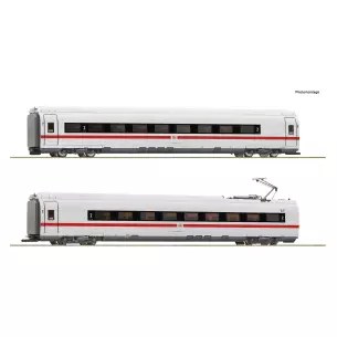 Set 2 voitures supplémentaires ICE série 407 Roco 72099 - HO 1/87 - DB / AG - EP VI