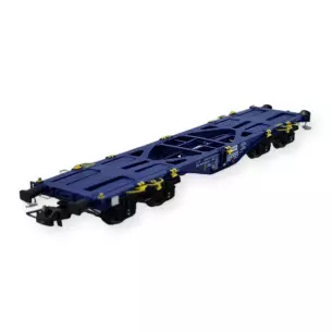Wagon porte-conteneurs Modalis de la SNCF sans chargement - PT Trains 100267 - HO