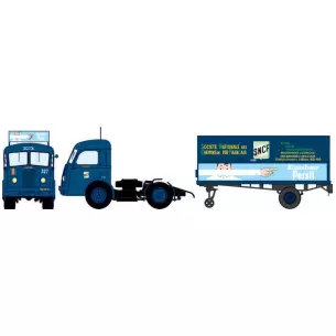 Panhard Movic "SCETA" blue with Advertising - Trailer "Blancheur ¨Persil"
